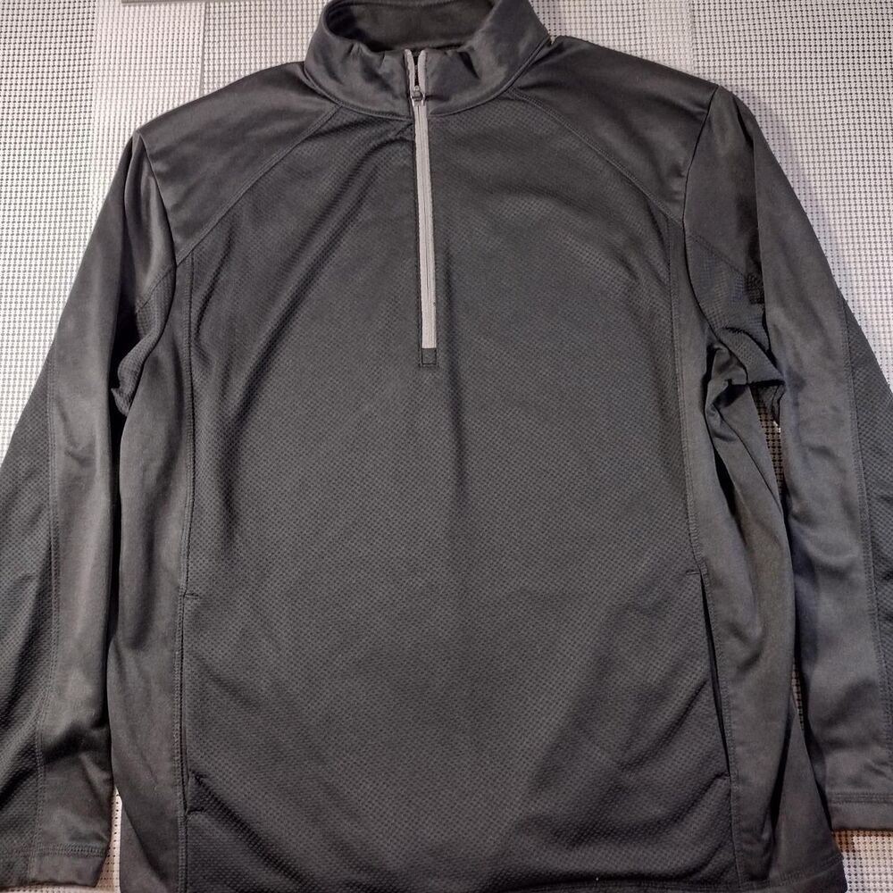 Pga-tour Men's Black and Grey Jacket